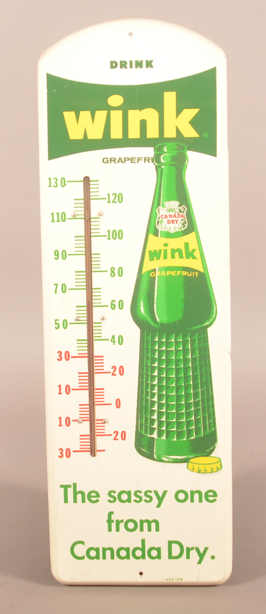 Canada Dry Drink Wink Grapefruit Thermometer. (1 of 4)