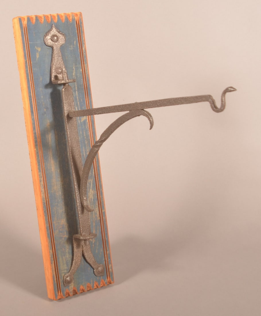 Small Size Fireplace Crane with Snake Head. (1 of 2)