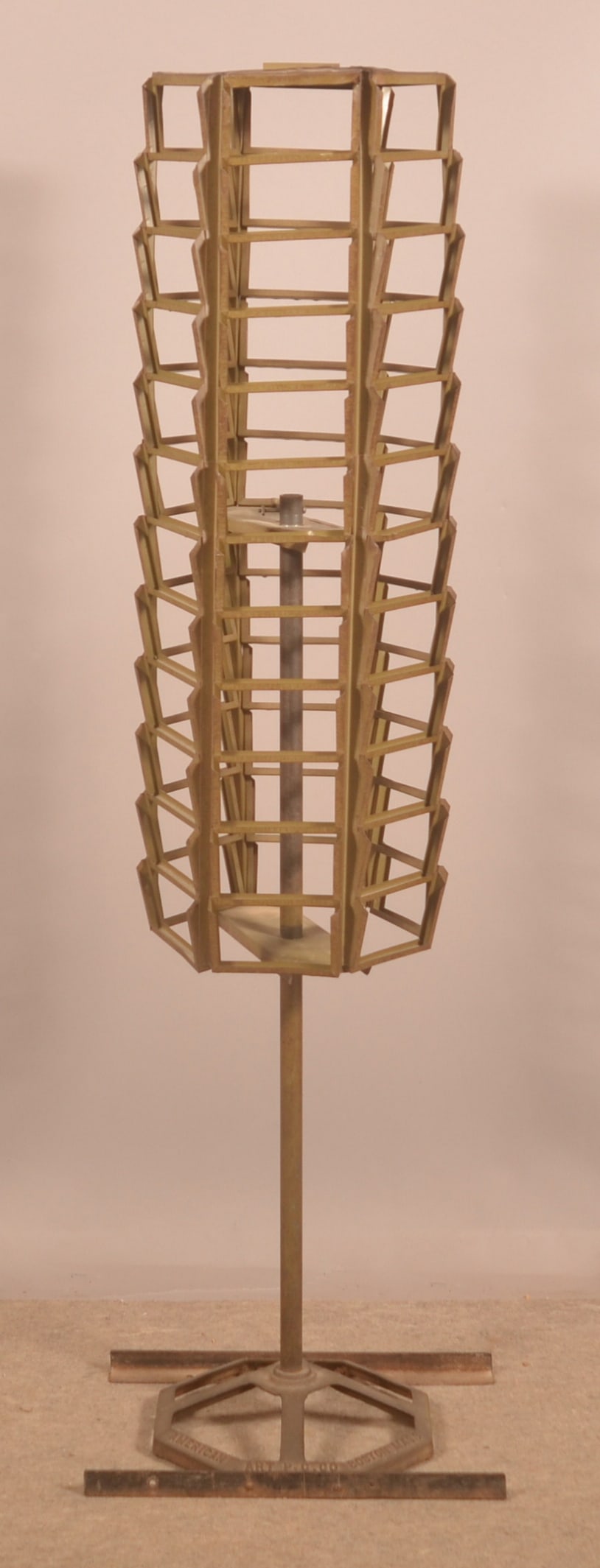 Vintage Metal Rotating Postcard Display Rack. (1 of 4)