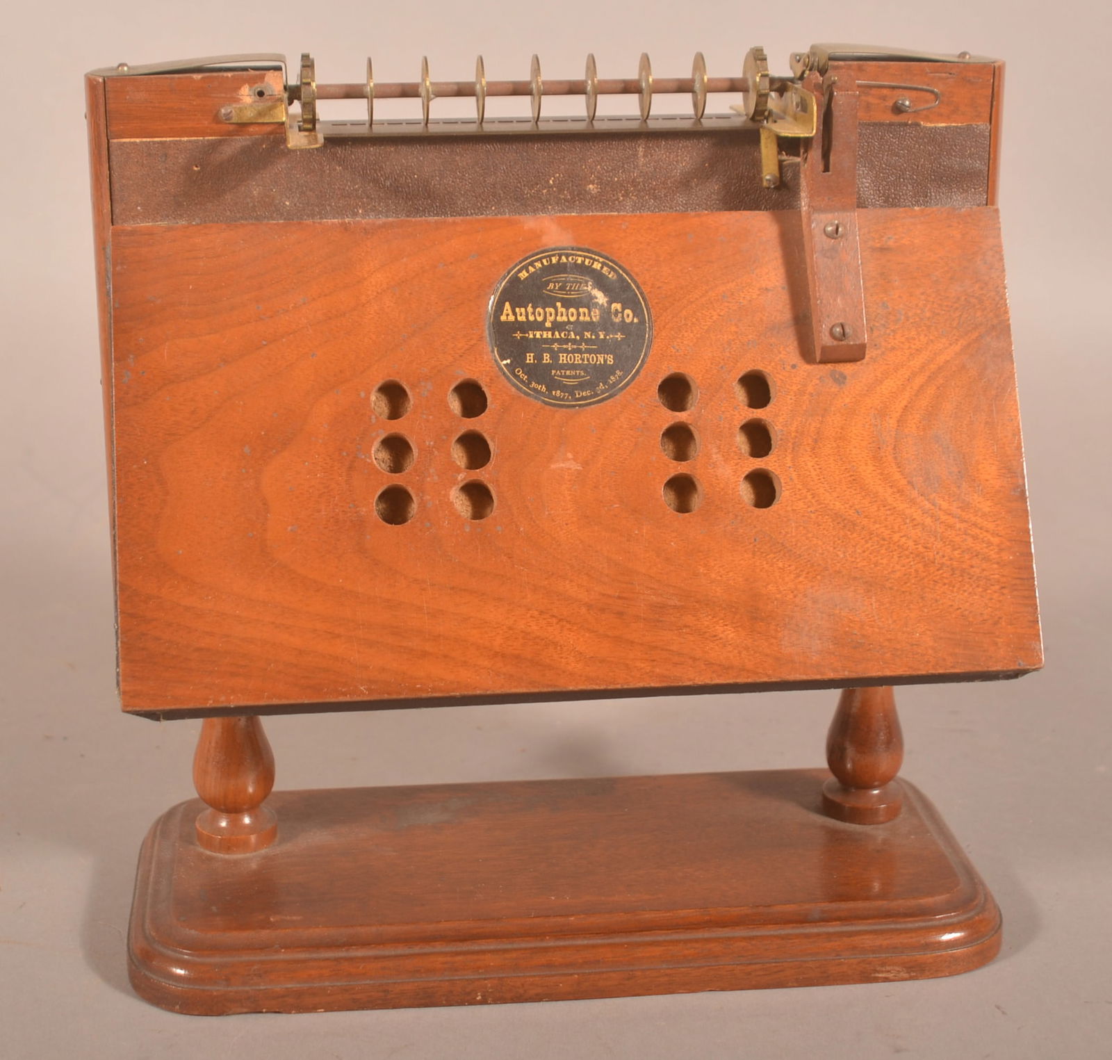 H.B. Horton's Autophone Tabletop Organette. (1 of 3)