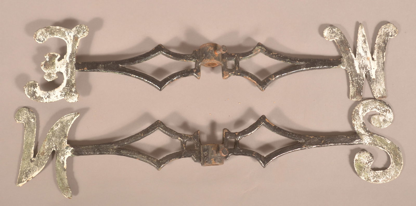 Brass & Iron Weathervane Directionals. (1 of 3)