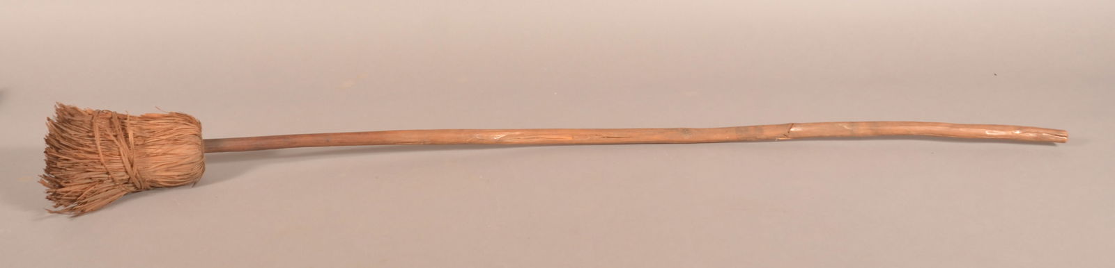 Fantastic PA Antique Carved Hearth Broom. (1 of 4)