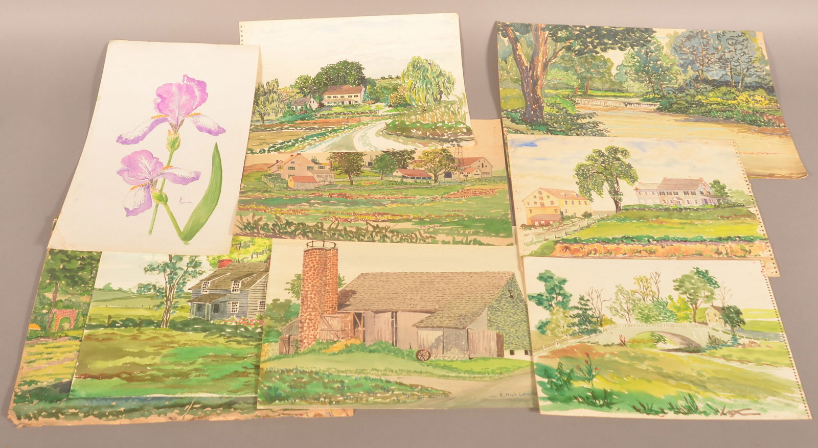 Lancaster County, PA Watercolors by Esther Lewis. (1 of 5)