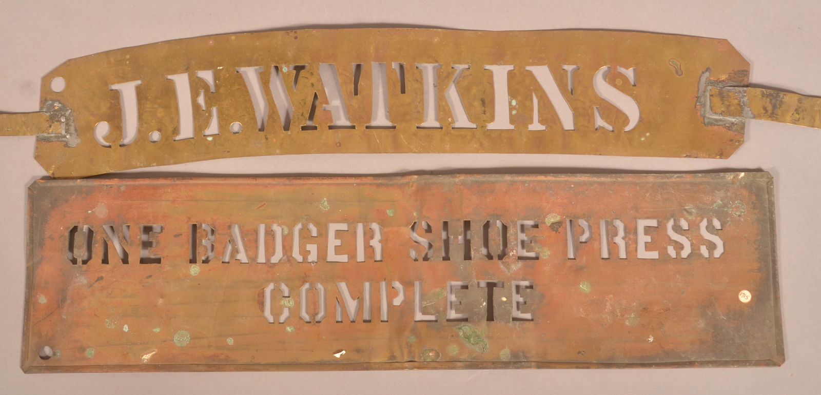 Antique Brass Stencils. (1 of 3)