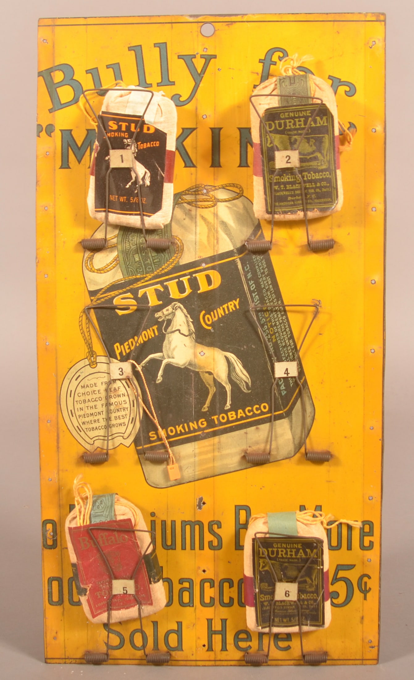 Stud & Prince Albert Tobacco Tin Sign/Pouch Holder. (1 of 6)