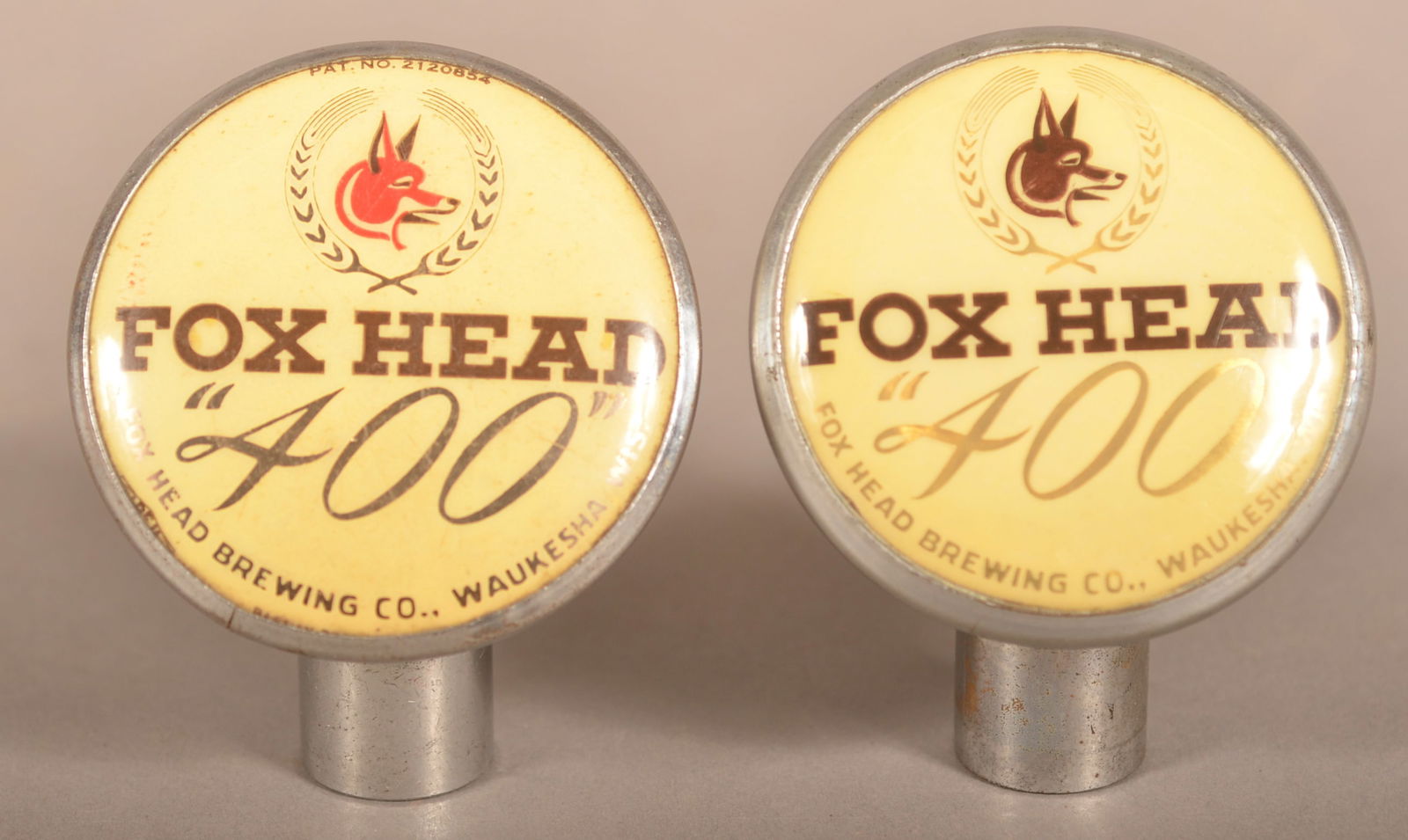 Two Fox Head 400 Vintage Beer Taps. (1 of 2)