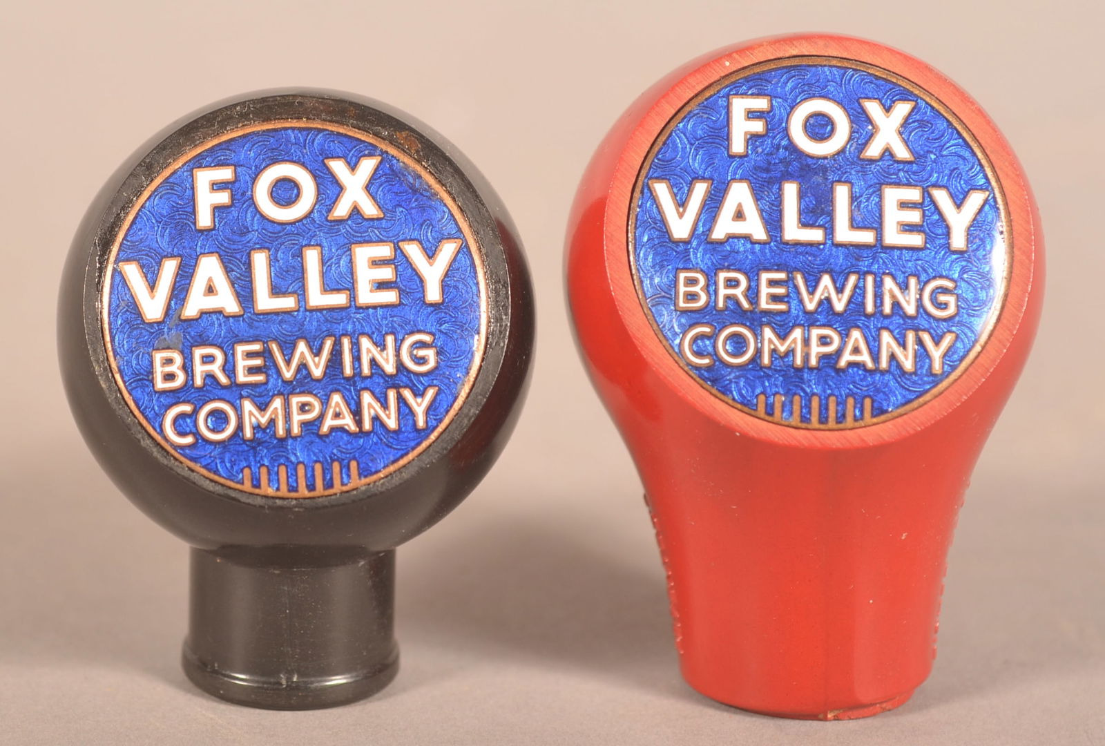 Two Rare Fox Valley Brewing Company Beer Taps. (1 of 2)