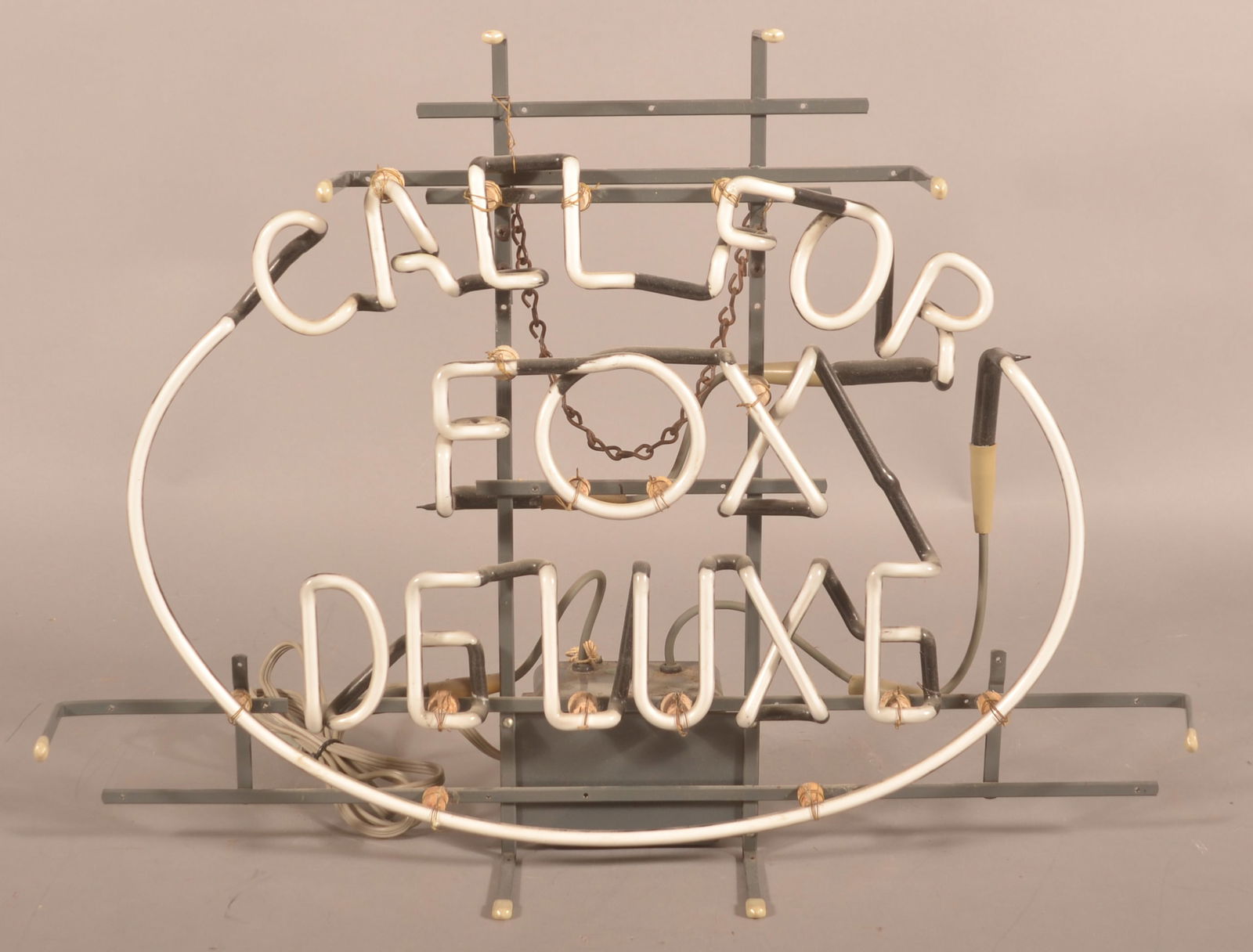 Great Neon "Call For Fox De Luxe" Beer Sign. (1 of 4)