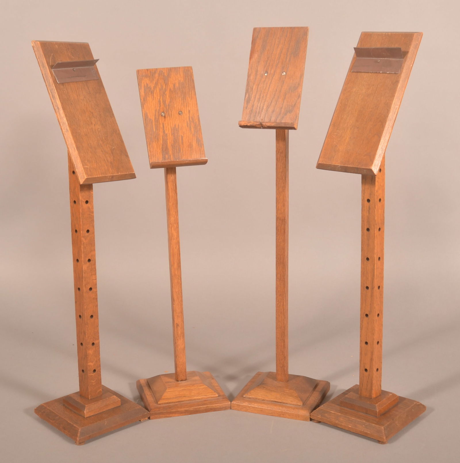 Four 1920s Oak Store Counter Shoe Displays. (1 of 3)