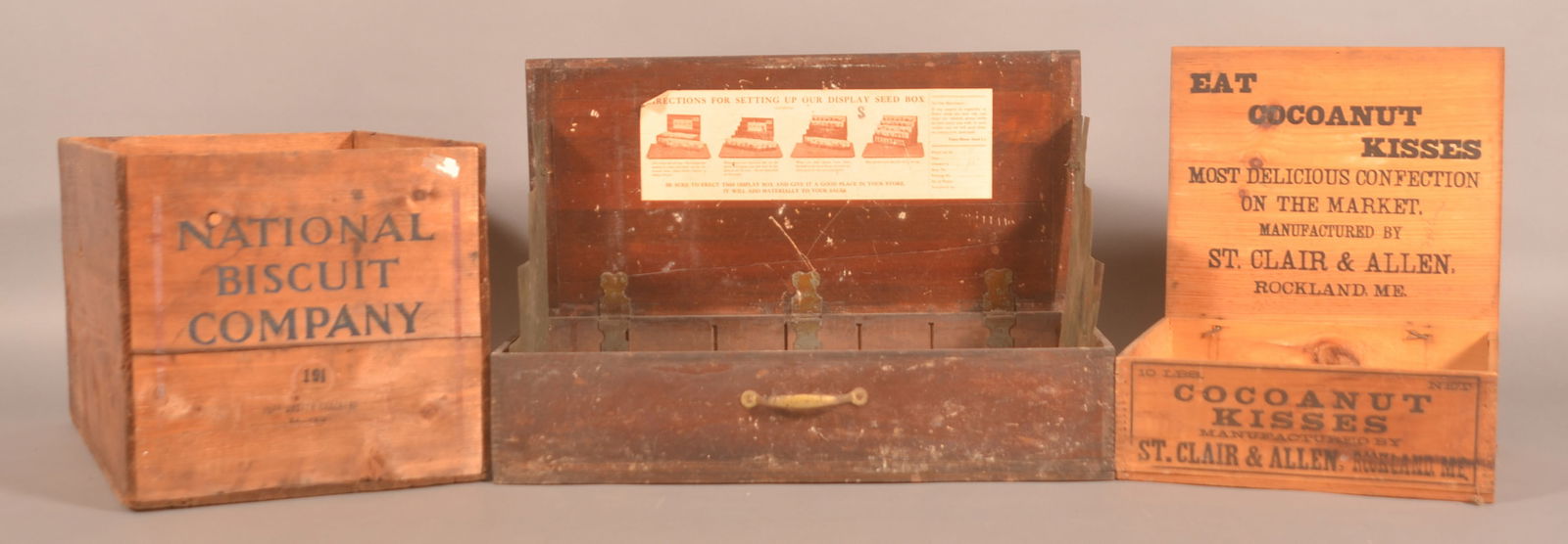 Ferry's Seed Display & Antique Shipping Crates. (1 of 5)