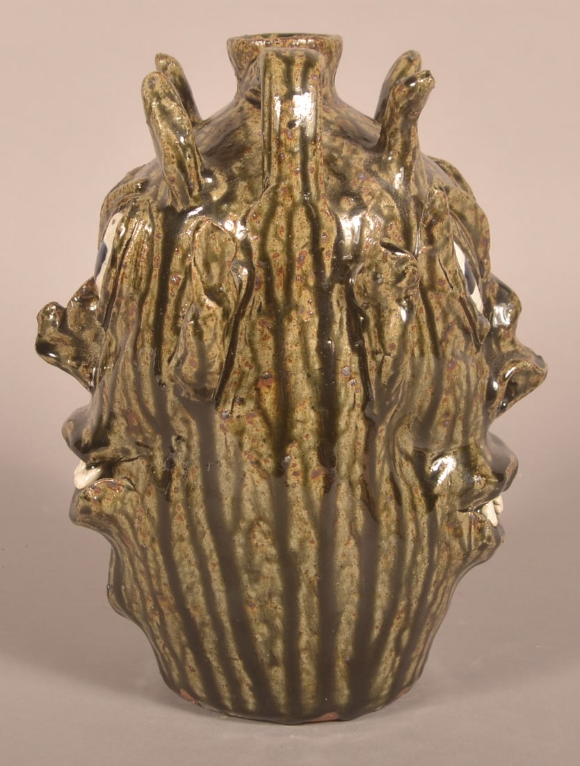 Cleater Meaders Double-Sided Devil Face Jug - 2