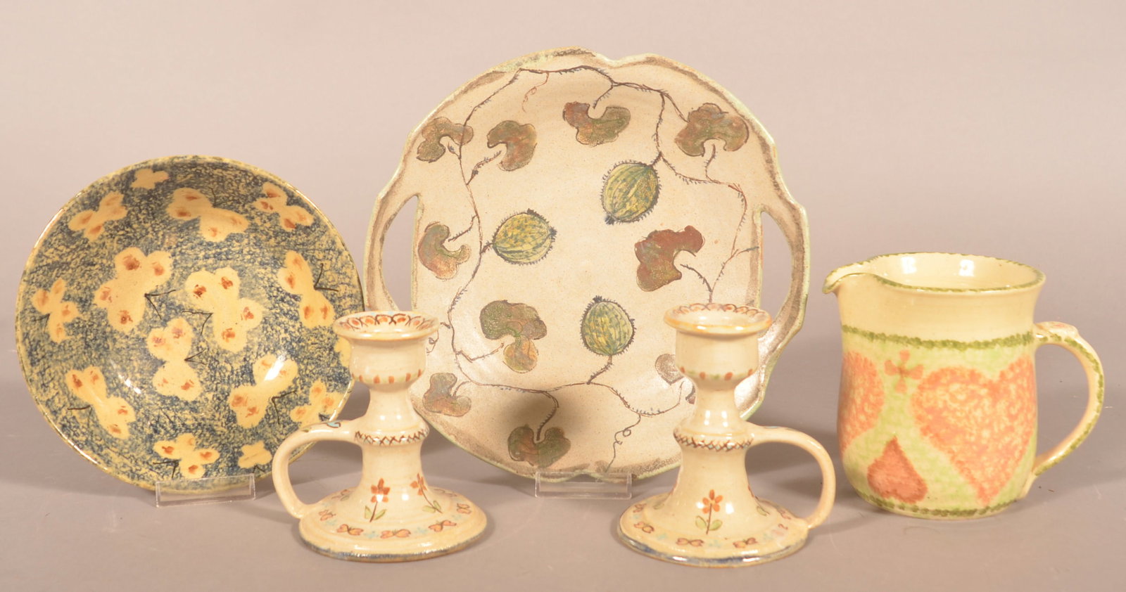 5 Pieces "Left Handed" Russell Henry Pottery (1 of 4)