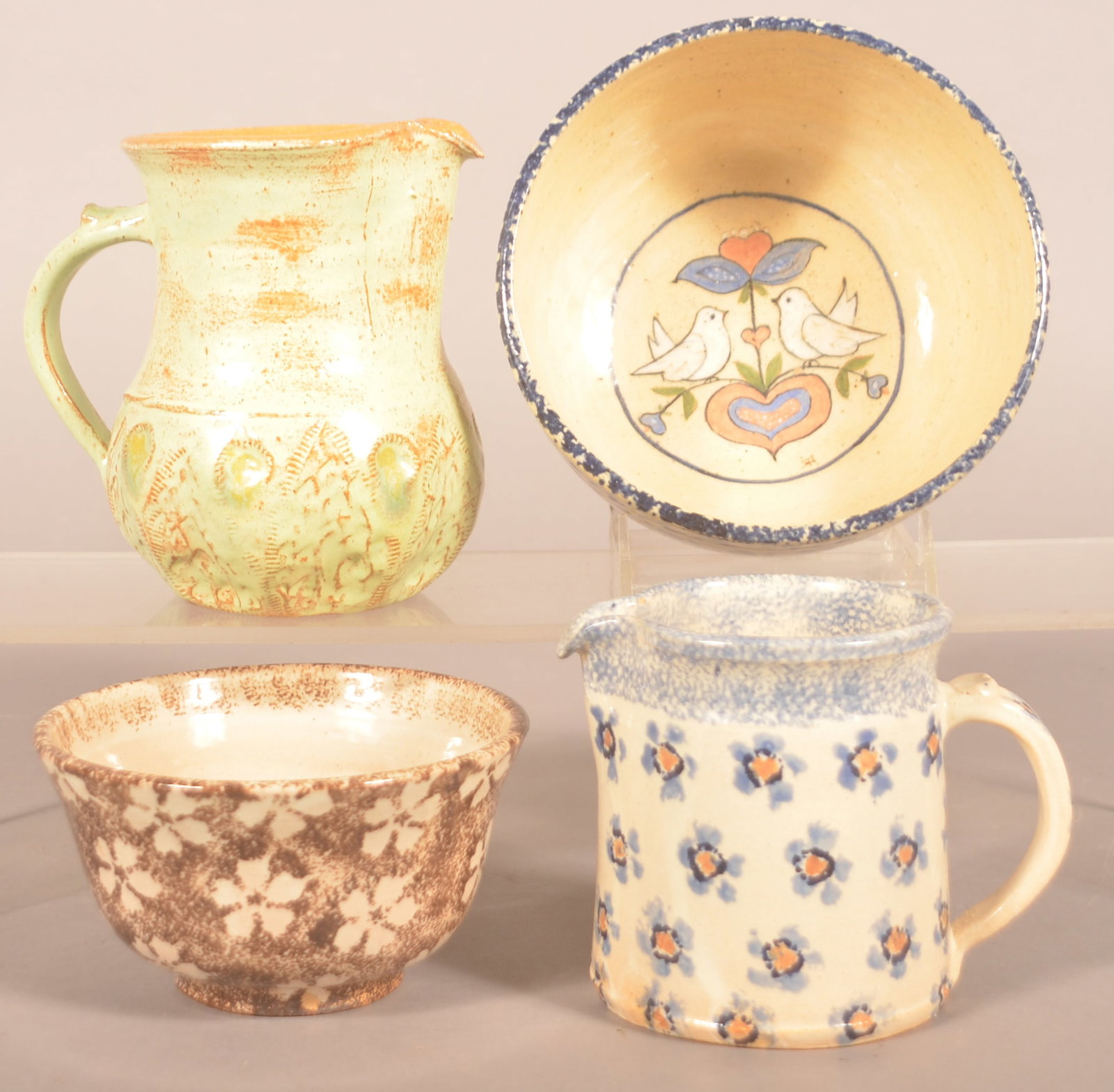 Decorated "Left Handed" Russell Henry Pottery (1 of 3)