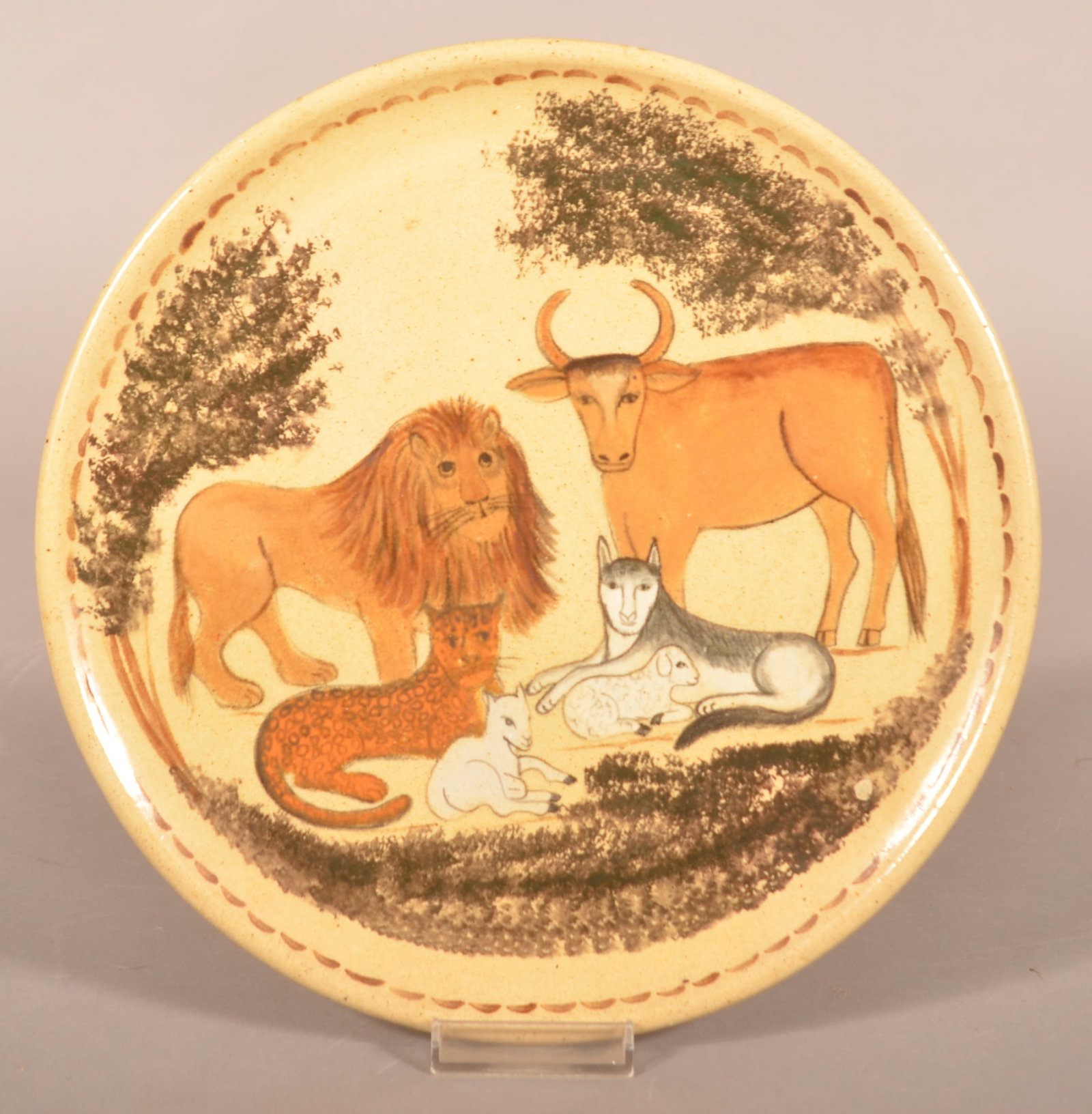 Attrib. "Left Handed" Russell Henry Plate (1 of 2)