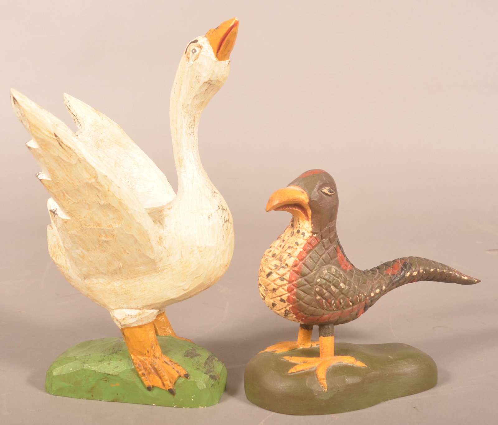 Carved Gottshall Bird & Strawser Goose (1 of 9)