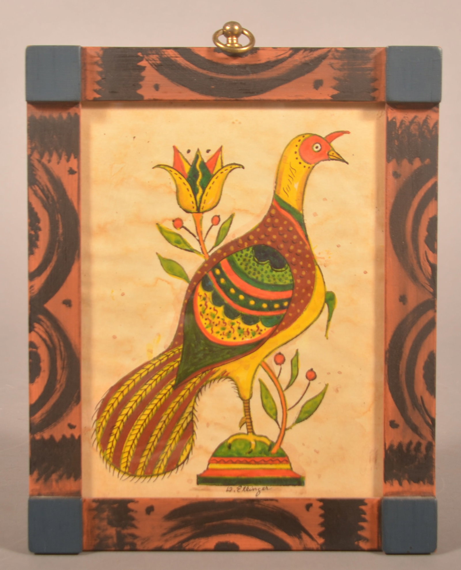 David Ellinger Fraktur Watercolor (1 of 4)