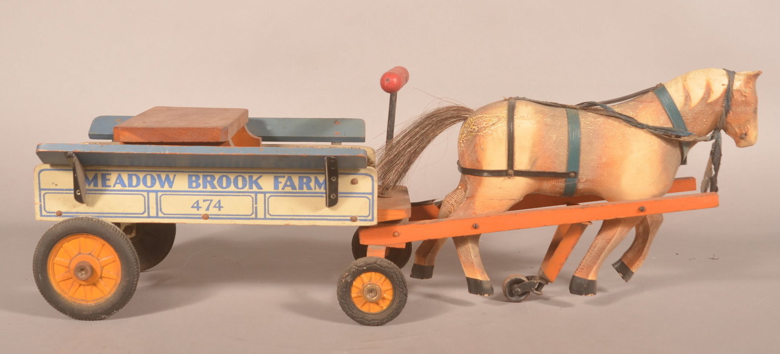 Great Wood Jacrim "Drive-Em" Toy Horse & Wagon (1 of 6)