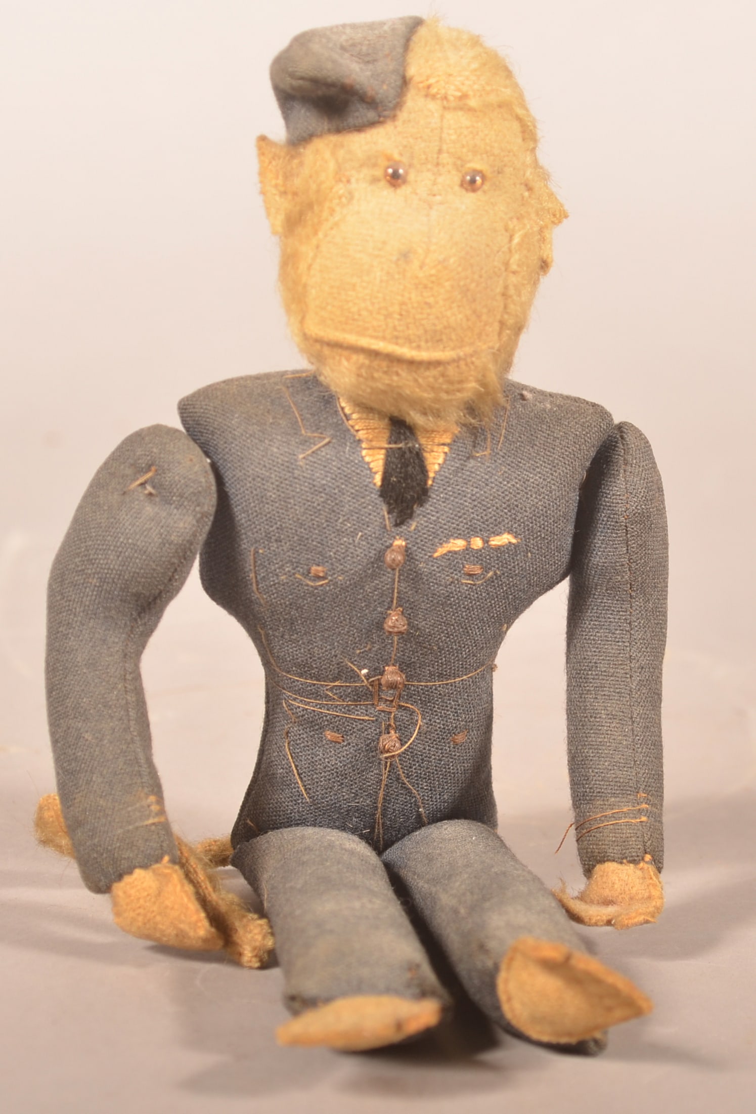 Antique English RAF WWII Monkey Doll (1 of 5)