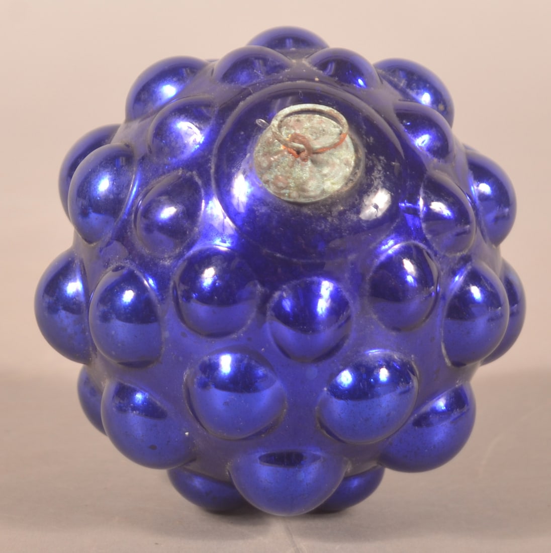 Rare Round Cobalt Blue Berry Cluster German Kugel (1 of 5)