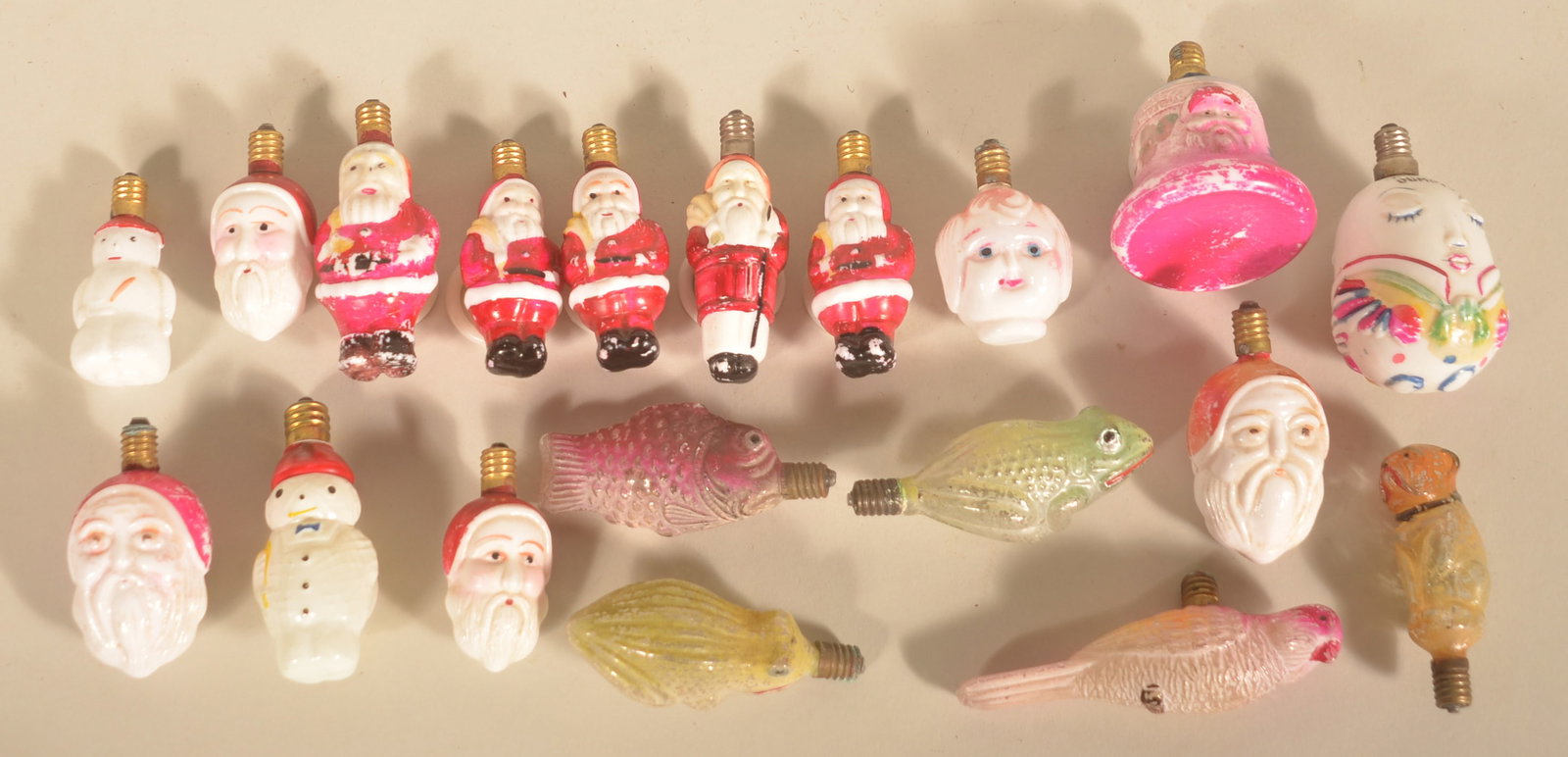 Collection Antique Christmas Figural Light Bulbs (1 of 6)