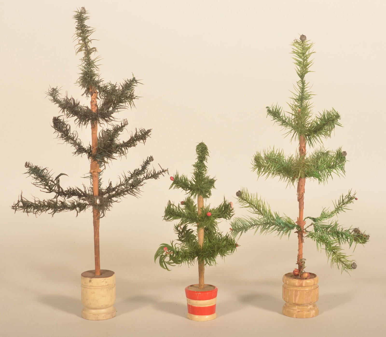 3 Antique German Christmas Feather Trees (1 of 2)