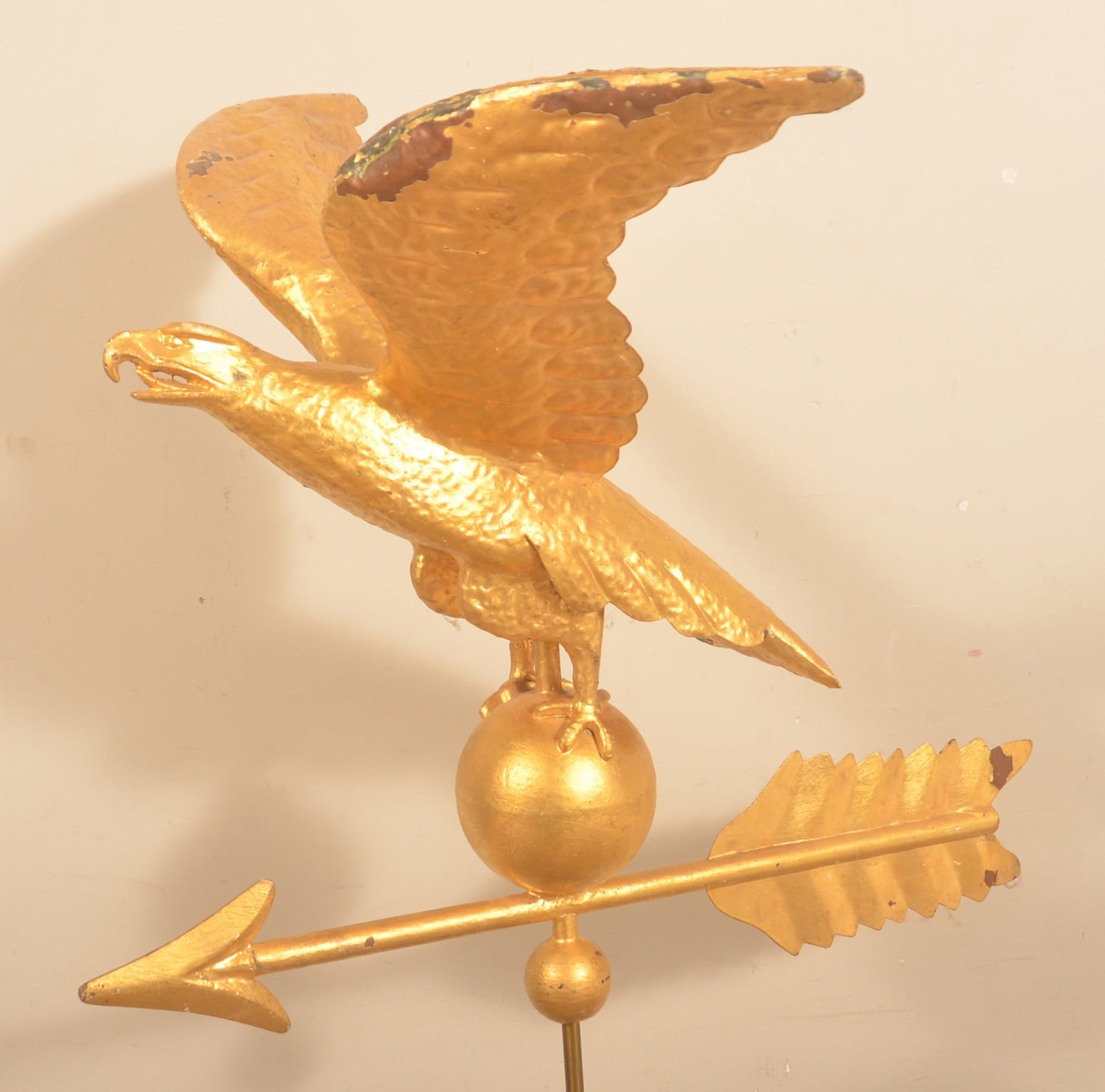 Small Full-Bodied Copper Eagle Weathervane - 2