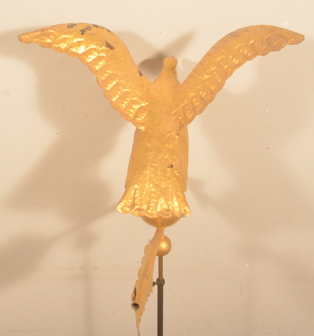 Small Full-Bodied Copper Eagle Weathervane - 4