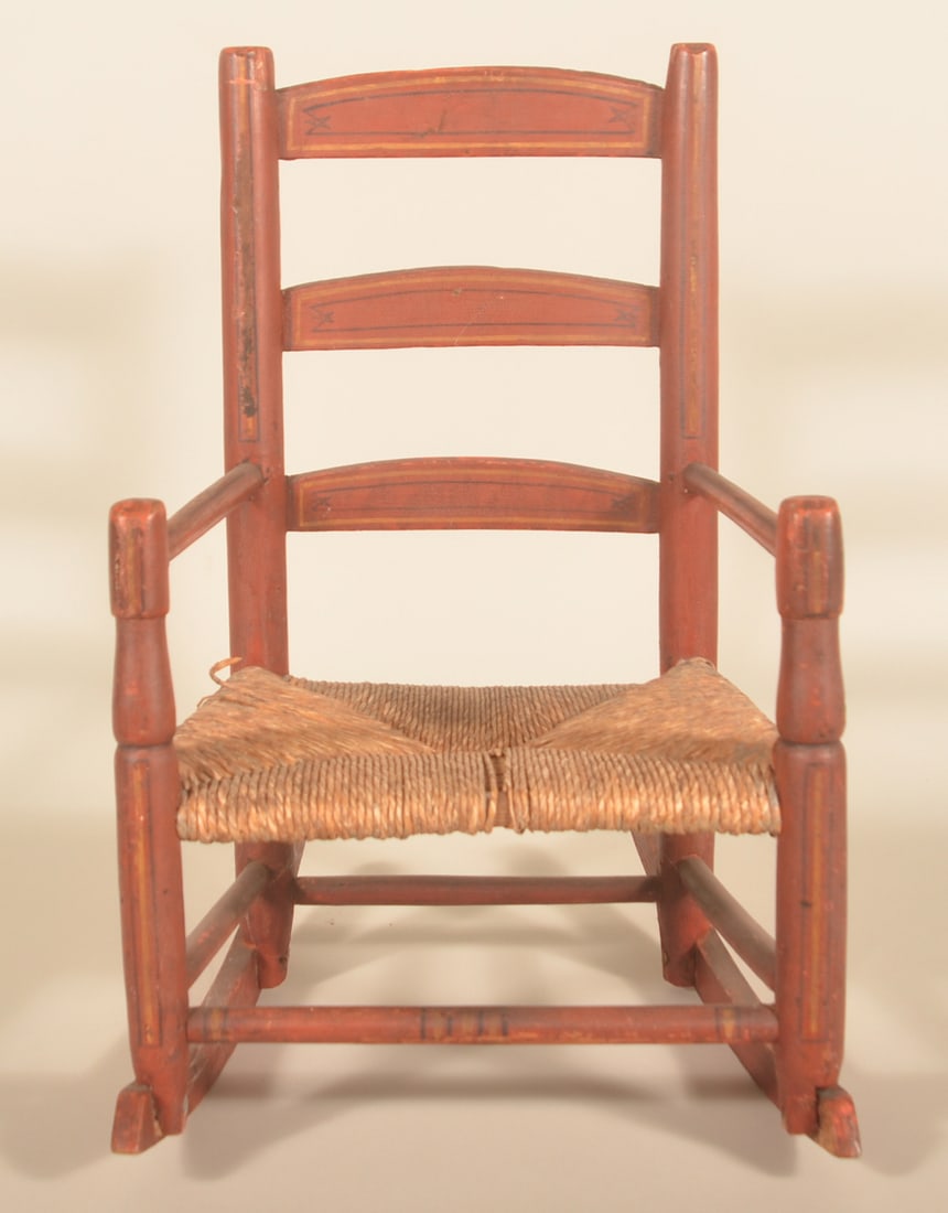 Original Paint-Decorated Child's Rocker (1 of 4)