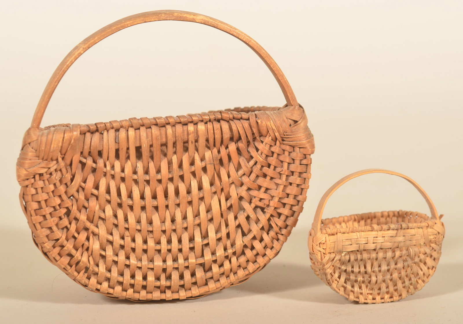 2 Splint Oak Wall Baskets - 3