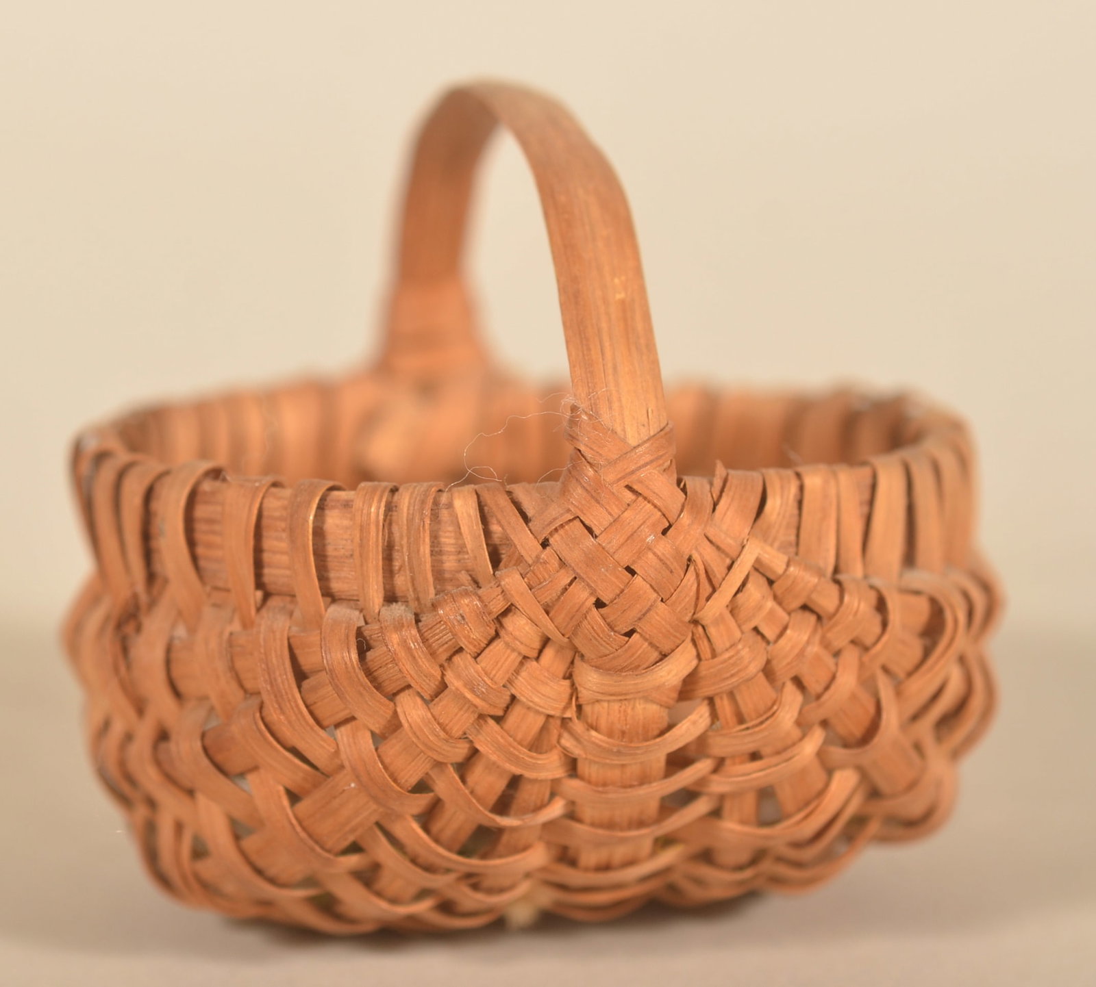 Excellent Splint Oak Miniature Melon Basket (1 of 5)