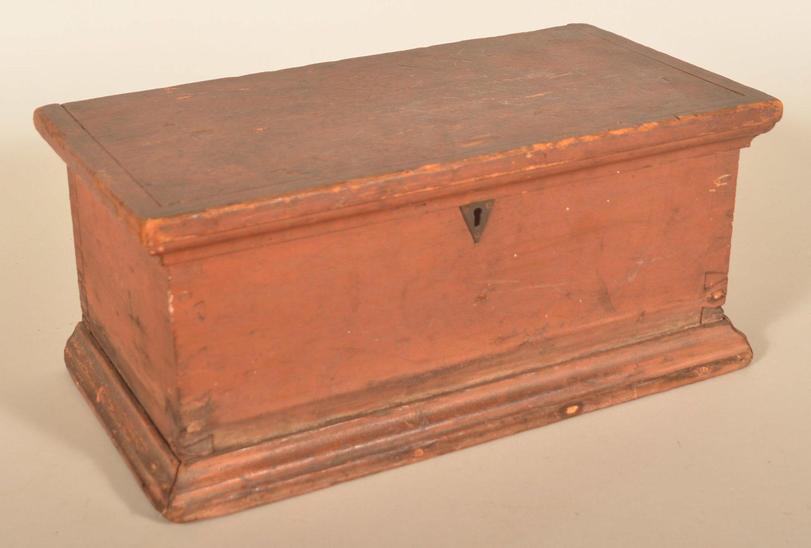 Small Red-Painted Dovetailed Bible Box (1 of 6)