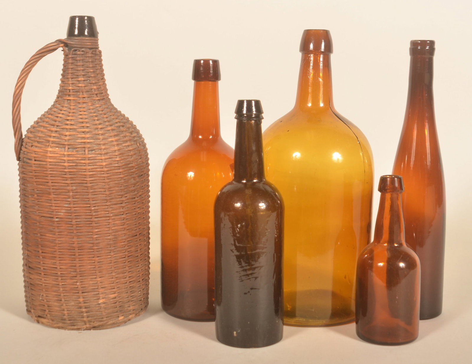 Wicker-Covered Glass Bottle & Others (1 of 3)