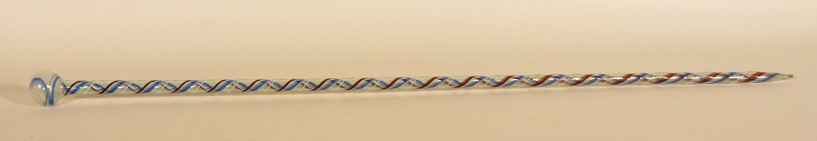 Patriotic Blown Glass Fire Marshall Parade Baton (1 of 4)
