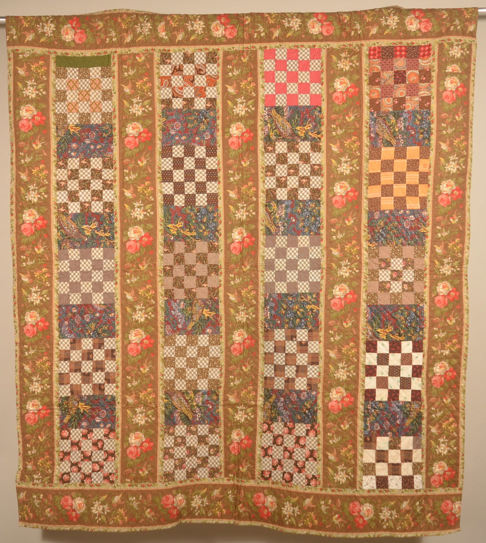 Antique 25-Patch Pattern Maryland Hand-Sewn Quilt (1 of 7)
