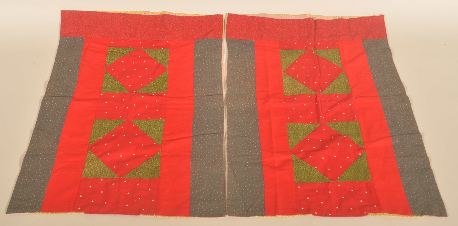 Pair of Diamond In Square Patchwork Pillow Cases (1 of 4)