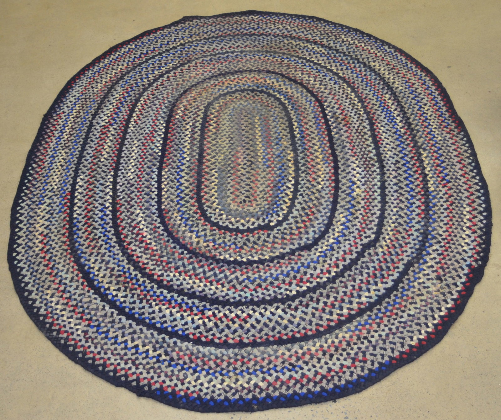 Vintage Room Size Wool Braided Rug (1 of 5)