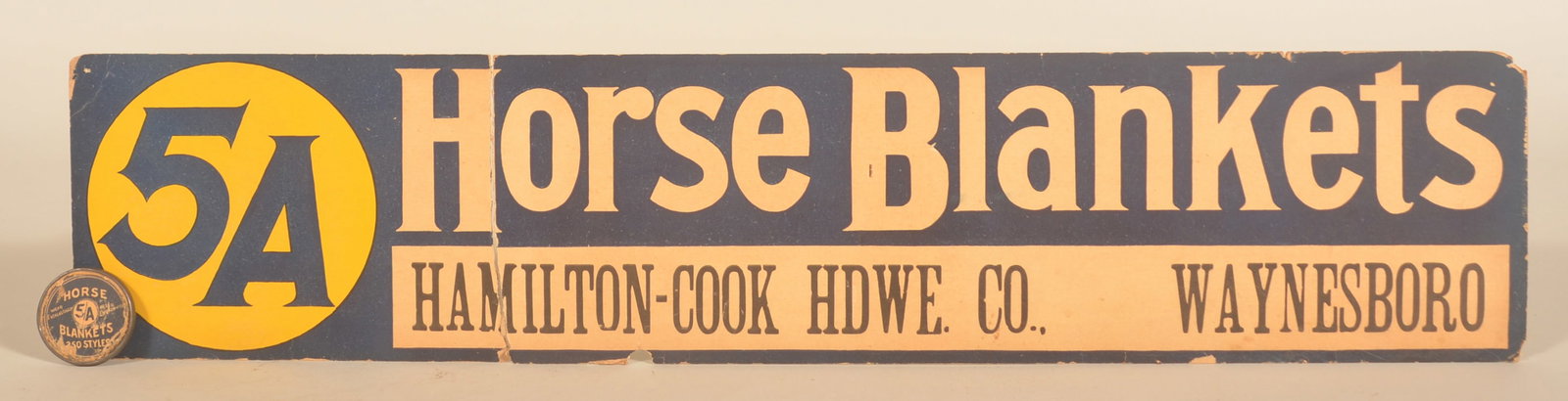 5/A Horse Blanket Advertising Pocket Mirror & Sign (1 of 4)