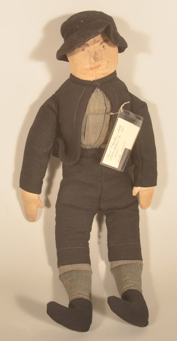 Great Lancaster County Antique Folk Art Doll "Jim" (1 of 4)