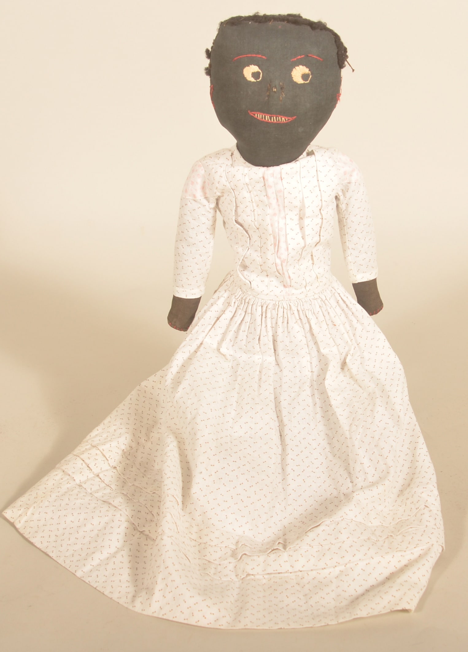 Wonderful Black Americana Folk Art Cloth Doll (1 of 4)
