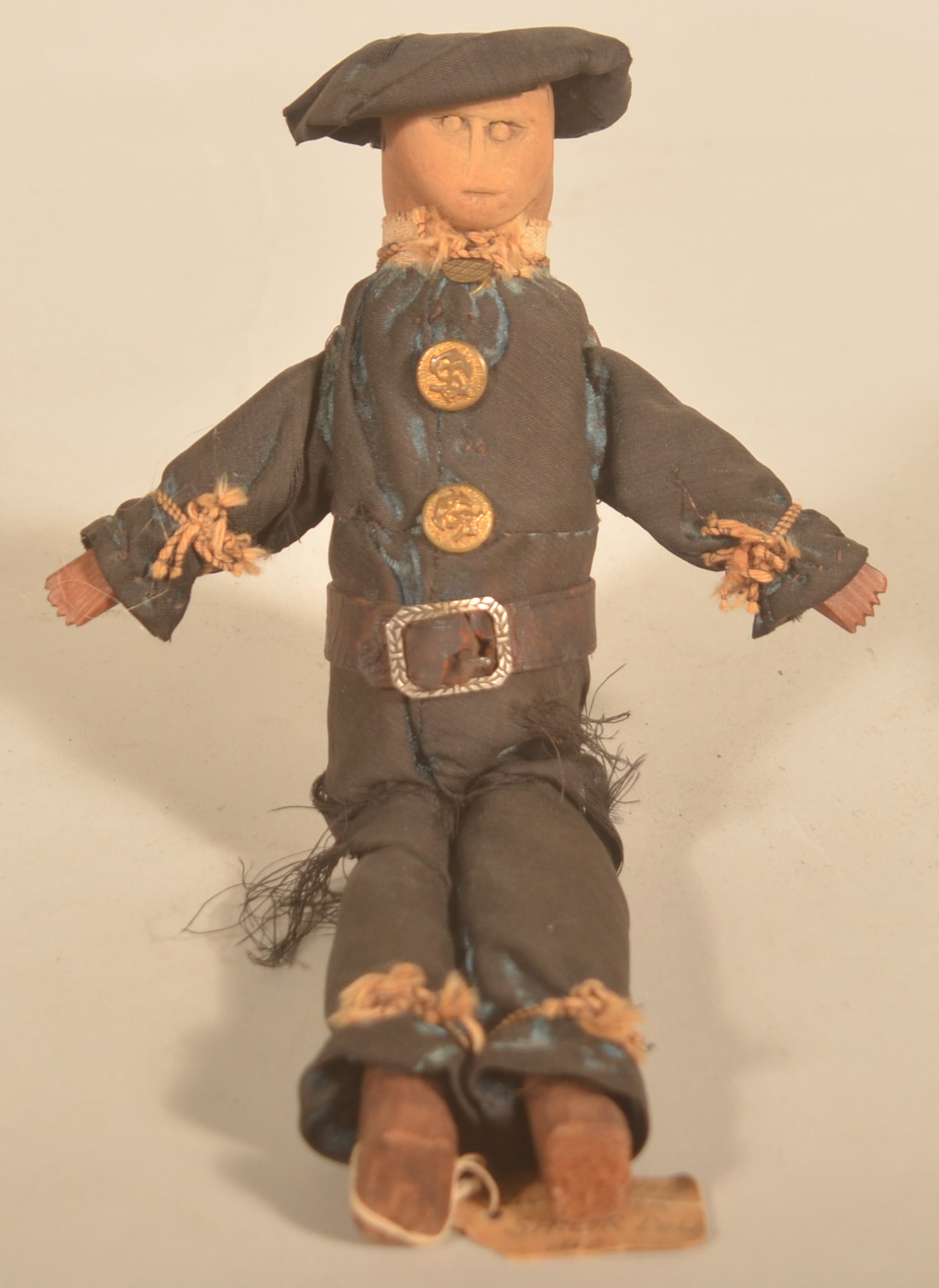 19th C. Carved Wood Civil War Sailor Doll (1 of 6)