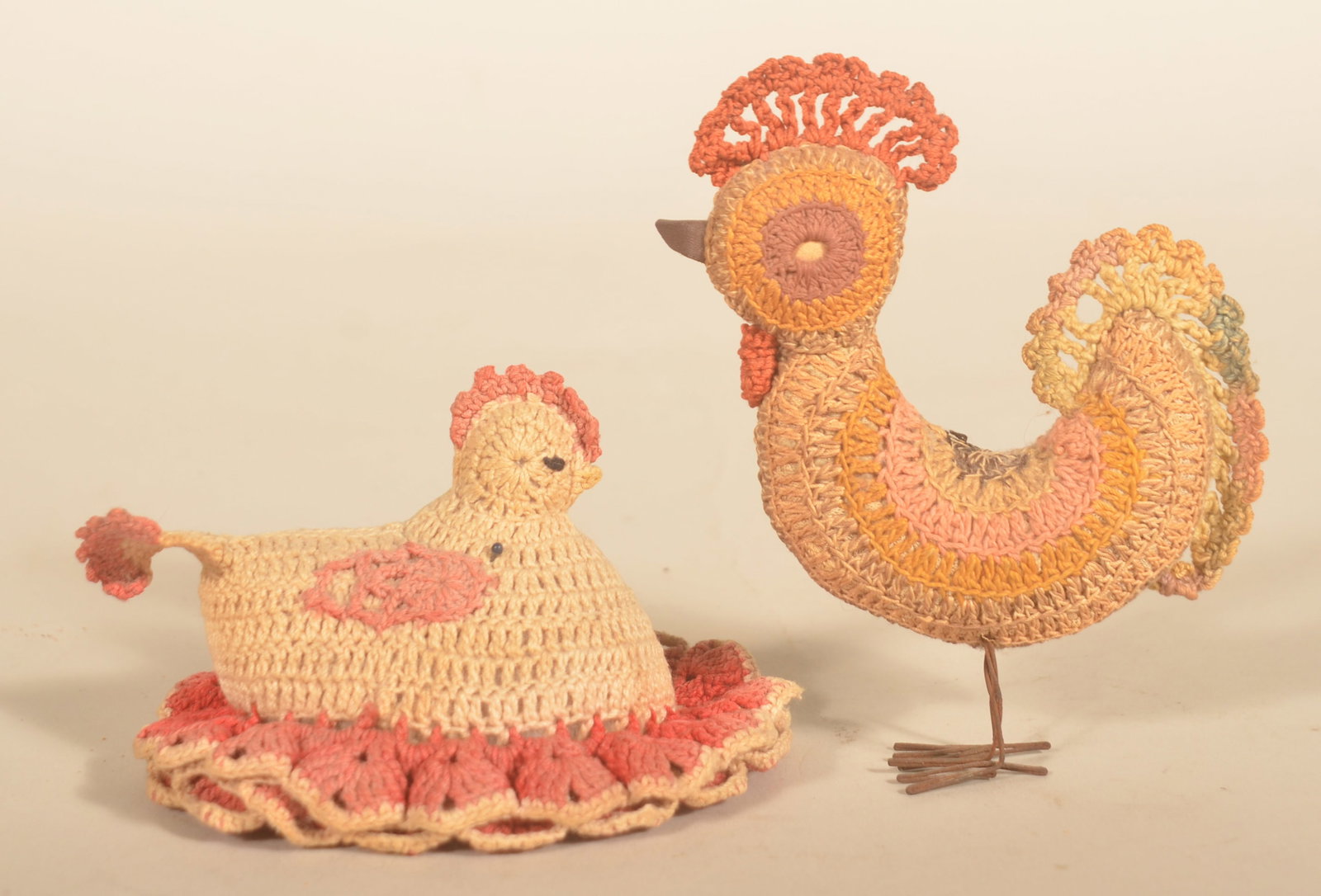 Folk Art Crocheted Antique PA Pin Cushions (1 of 4)