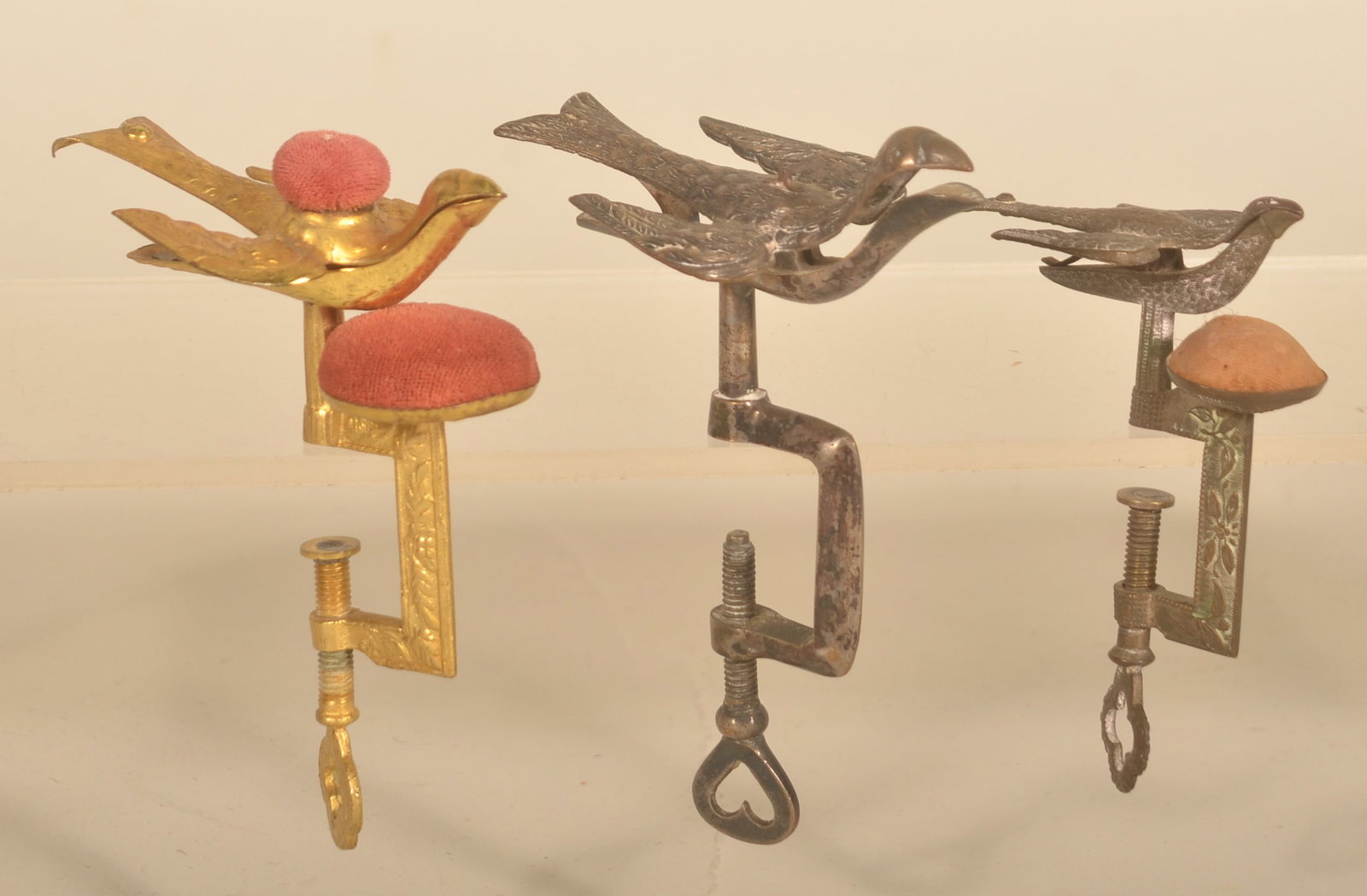 3 Antique Sewing Birds (1 of 6)