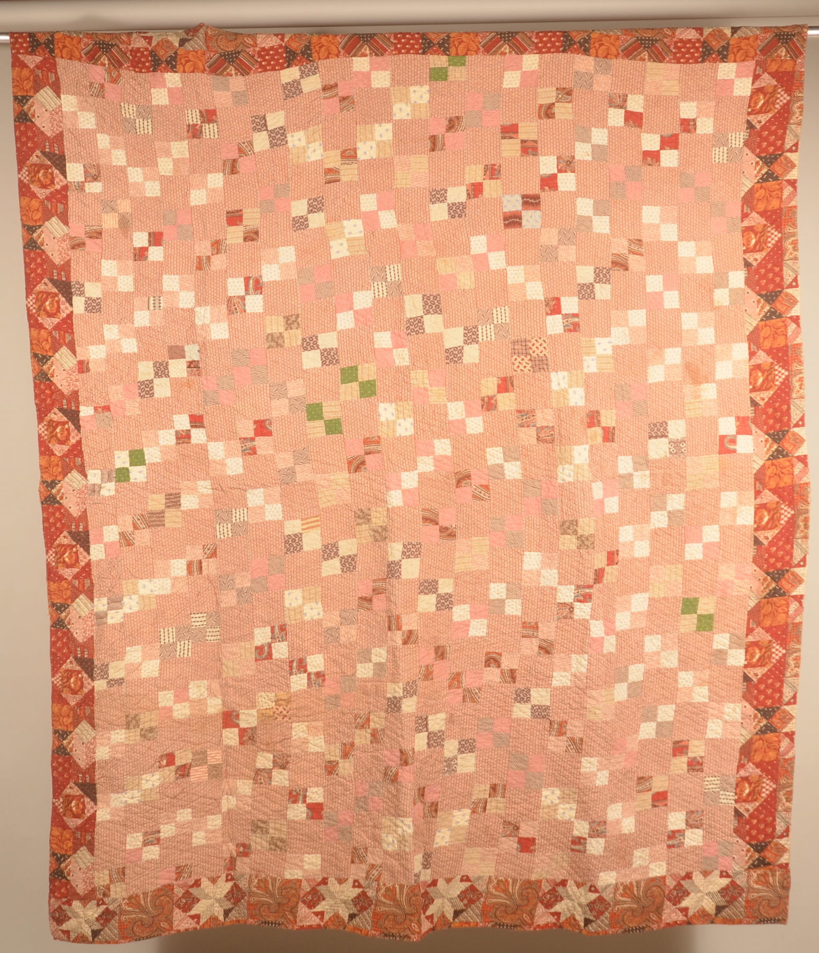 Early 4-Patch Pattern Pennsylvania Quilt (1 of 6)