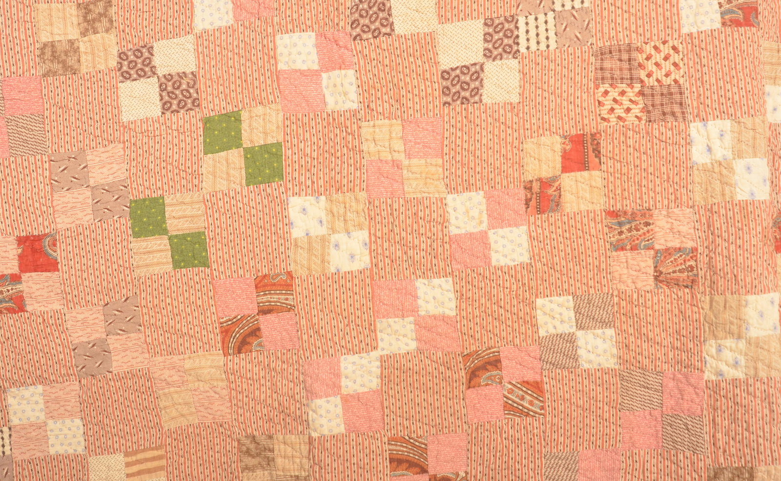 Early 4-Patch Pattern Pennsylvania Quilt - 2