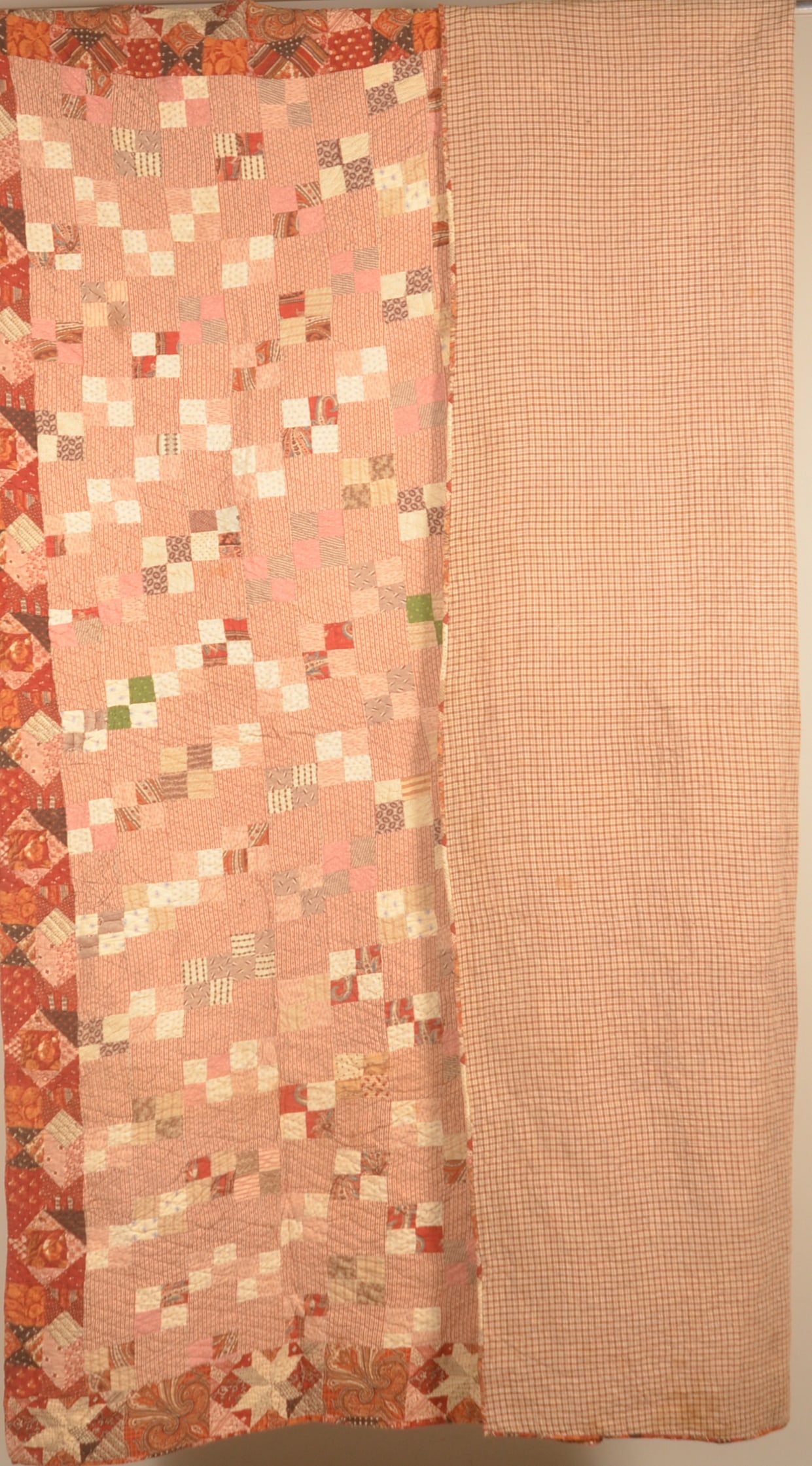 Early 4-Patch Pattern Pennsylvania Quilt - 4