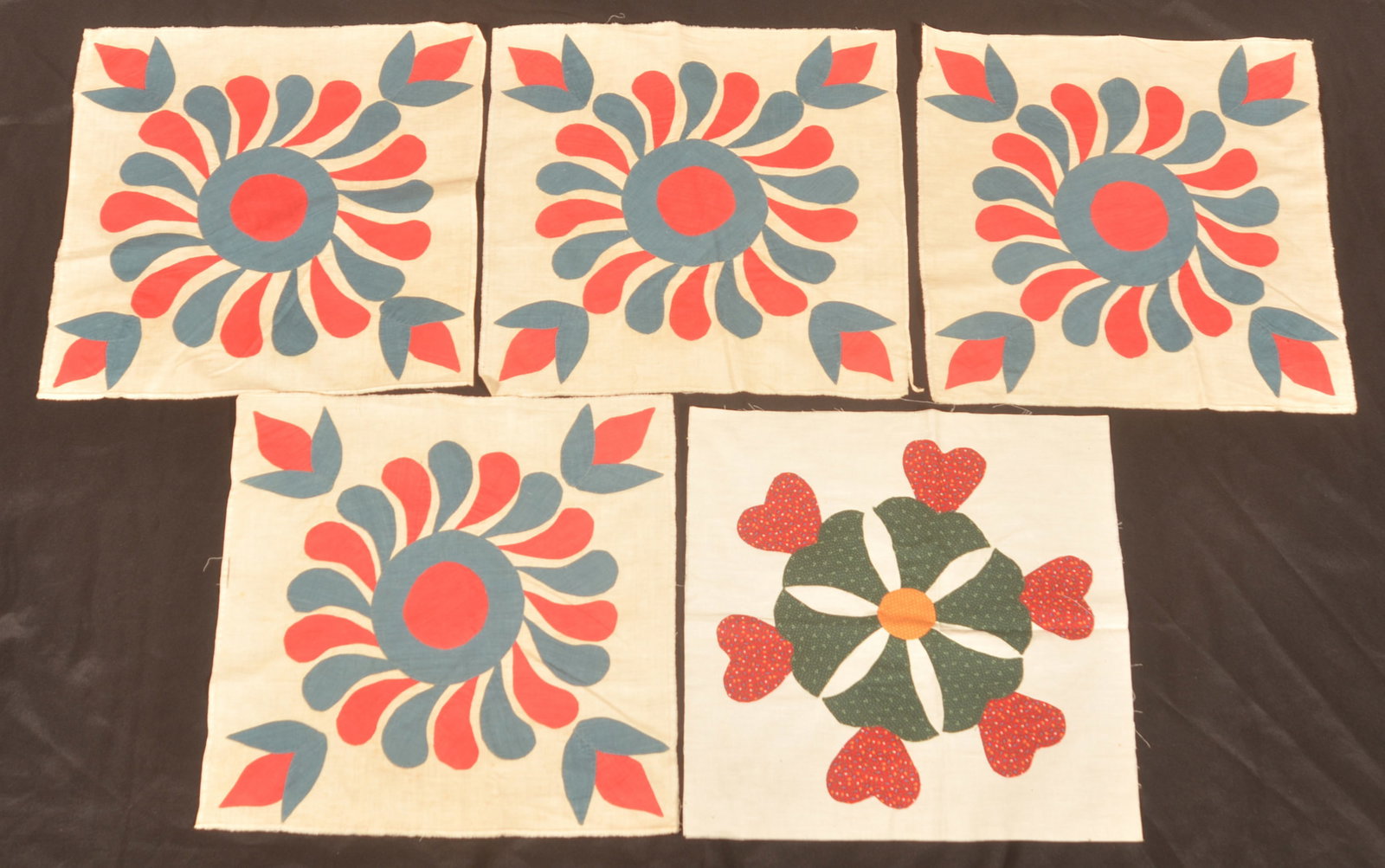 Spinning Wheel &Tulips, Hearts & Pinwheel Patches (1 of 3)