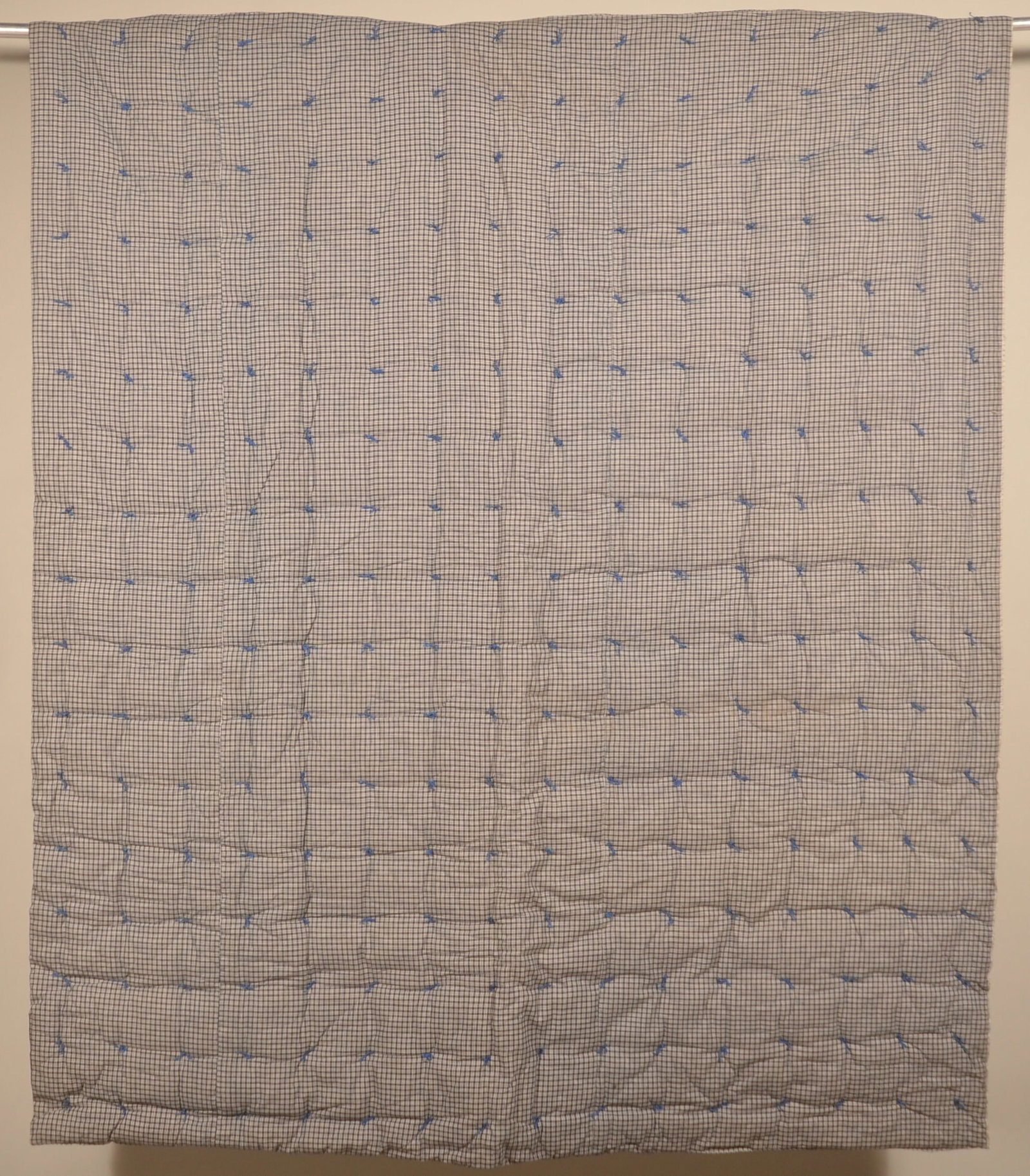 2 Blue & White Antique Mattress Ticking (1 of 6)