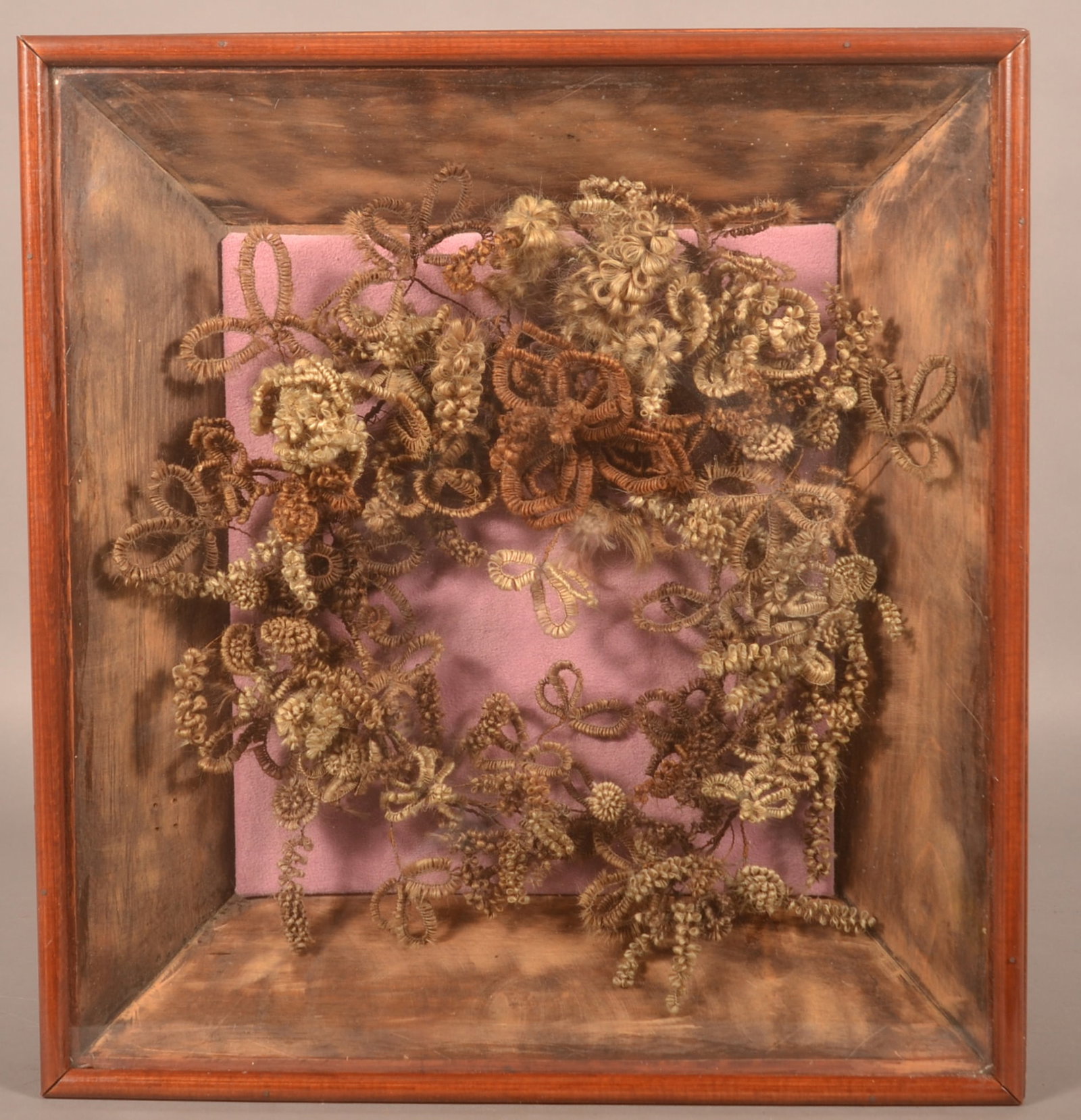 Antique Victorian Hair Wreath (1 of 4)