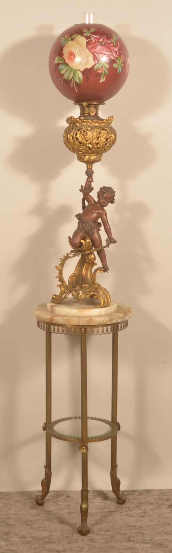Impressive B&H Victorian Parlor Lamp & Stand (1 of 9)