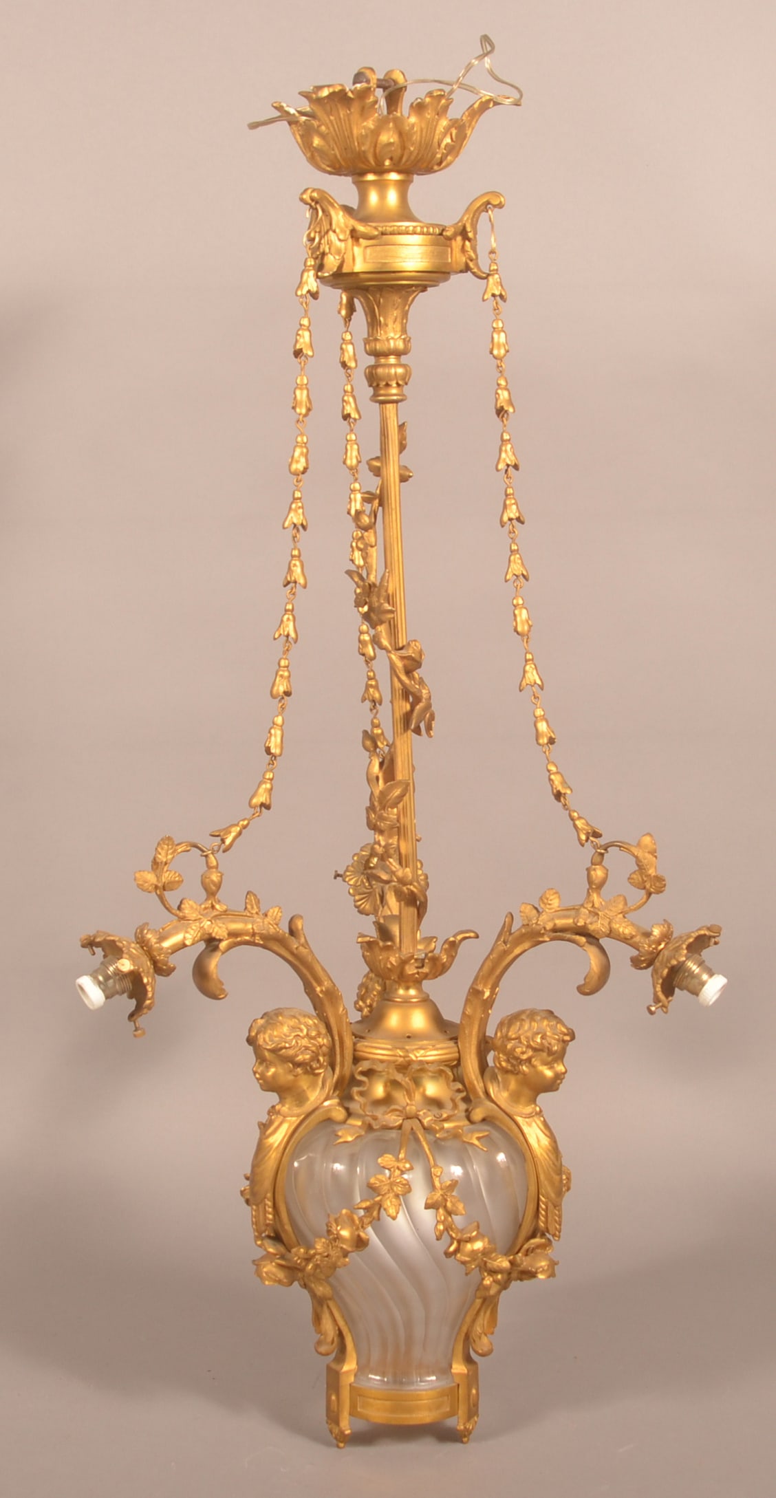 Vintage Figural Hanging Lamp (1 of 9)